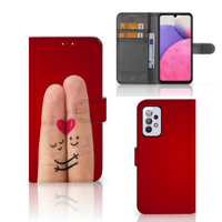 Samsung Galaxy A33 5G Wallet Case met Pasjes Liefde - Origineel Romantisch Cadeau