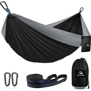 Travelhawk Hangmat - Dubbele en Enkele Hangmatten - Campingaccessoires - hangmat 2 Persoons - Incl Opbergzak