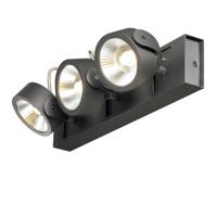 SLV Richtbare spotsKalu Led 3-lichts - 3x47w zwart - 1000131