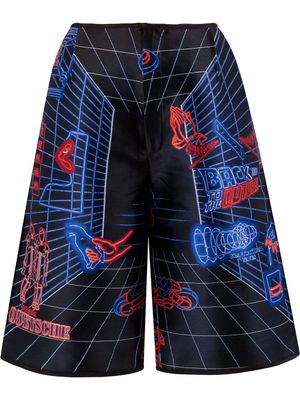 Quetsche short imprimé - Noir