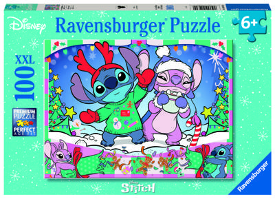 Ravensburger puzzel Disney Stitch Christmas 100 stukjes