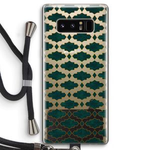 Moroccan tiles: Samsung Galaxy Note 8 Transparant Hoesje met koord