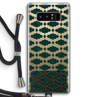 Moroccan tiles: Samsung Galaxy Note 8 Transparant Hoesje met koord