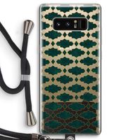 Moroccan tiles: Samsung Galaxy Note 8 Transparant Hoesje met koord