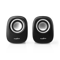 Nedis PC-Speaker | 2.0 | 12 W | 1 stuks - CSPR10020BK CSPR10020BK