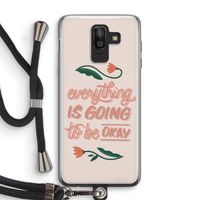 Optimistic flower girl: Samsung Galaxy J8 (2018) Transparant Hoesje met koord