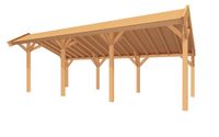 YARD Outdoor SUBLIME Kapschuur - 800x300 cm Douglashout- Kapschuurdak- - YARD Outdoor