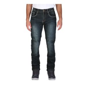 MODEKA Glenn II, Motorjeans heren, Stone Wash Blauw Lengte 34