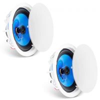 VEVOR set van 2 plafondspeakers, inbouwspeakers, wandspeakers, 50W, 20cm