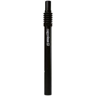 Ergotec Zadelpen verend 25.4 300mm kaars zwart