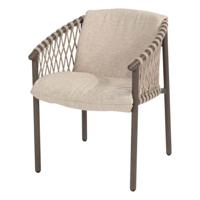 4SO Allora dining tuinstoel terre met kussens