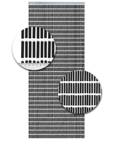 Vliegengordijn Hulzen Zwart - 100cm x 240cm