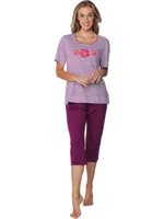 Pastunette dames capri pyjama - Shortama - Paradise pink