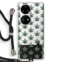 Weed: Huawei P50 Pro Transparant Hoesje met koord