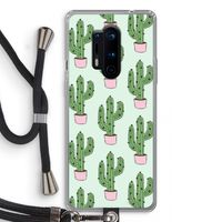 Cactus Lover: OnePlus 8 Pro Transparant Hoesje met koord