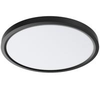 LED Plafondlamp - Brinton Jin - 45W 5280lm - 830 Warm Wit 3000K - Ø500 mm - Opbouw - Rond - Zwart