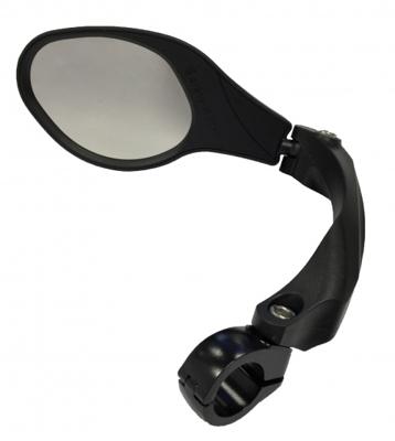 Mirage Stuurspiegel Links 9 cm Zwart