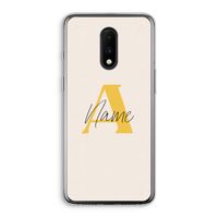 Amber Script: OnePlus 7 Transparant Hoesje