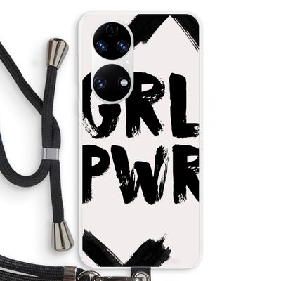 Girl Power #2: Huawei P50 Transparant Hoesje met koord