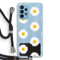Margrietjes: Samsung Galaxy A52 Transparant Hoesje met koord