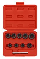 Spiraaldoppenset 3/8", 10-dlg. 300901