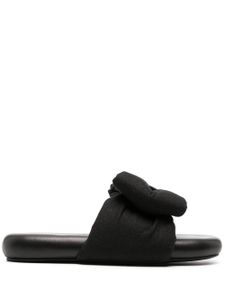 Off-White sandales à détail de nœud - Noir