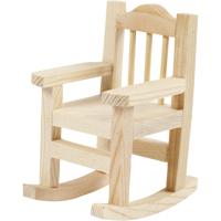 Creativ Company Schommelstoel, h: 8,8 cm, d: 6,7 cm, b: 5,5 cm, 1 stuk