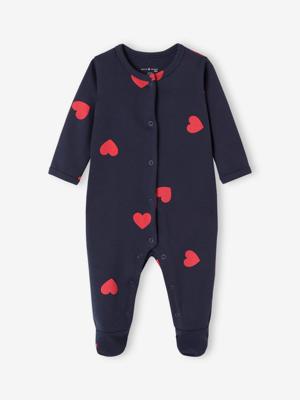 Fluwelen slaapzak "Mon coeur" ENVIE DE FRAISE marineblauw