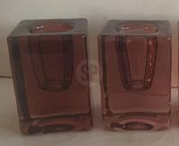 Kandelaar glas 4x6 cm 2ass kl Nampook - Nampook