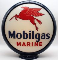 Mobilgas Marine Benzinepomp Bol - thumbnail