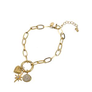 Day&Eve Armband Heart Pendant | Goud