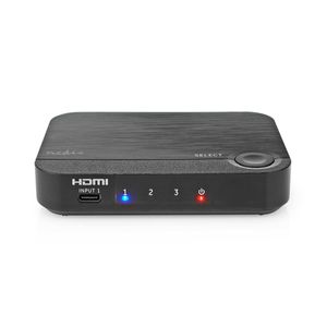Nedis HDMI-Converter | 1x USB-C / 2x HDMI Input | 1x HDMI Output | 1-weg | 4K@60Hz | 18 Gbps | ABS | Antraciet - VCON6420AT
