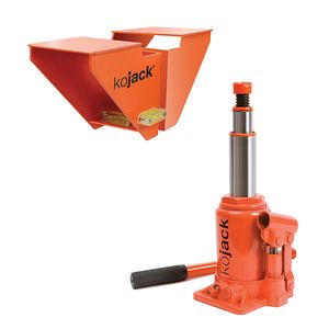 KoJack hydraulische caravankrik met waterpas 360239