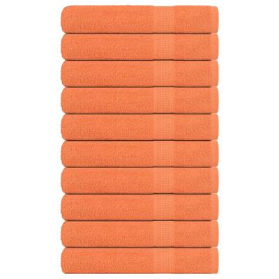 Saunahanddoeken 10 st 80x200 cm 360 g/m 100% katoen oranje