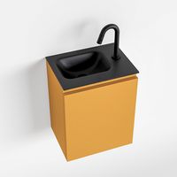 Toiletmeubel Mondiaz Olan | 40 cm | Meubelkleur Ocher | Lex wastafel Urban Links | 1 kraangat