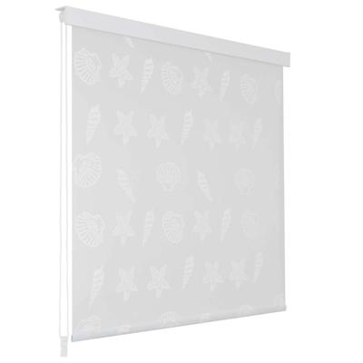 Rolgordijn voor douche 140x240 cm zeester