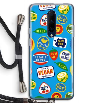 Fruitsticker: OnePlus 7 Pro Transparant Hoesje met koord
