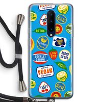 Fruitsticker: OnePlus 7 Pro Transparant Hoesje met koord