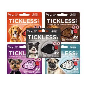 TickLess vlooien- en teken preventie voor honden en katten Zwart