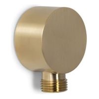 Wandaansluitbocht Blue Label Brondby | Inbouw | Messing | Rond | ½ | Geborsteld goud PVD
