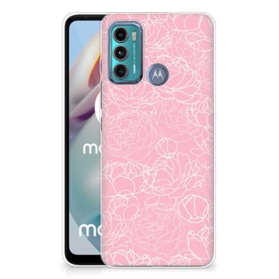 Motorola Moto G60 | TPU Case | White Flowers
