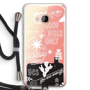 Good vibes: HTC U Play Transparant Hoesje met koord