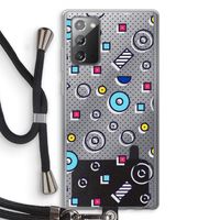 8-bit N°9: Samsung Galaxy Note 20 / Note 20 5G Transparant Hoesje met koord