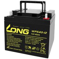 Long WPS40-12 Loodaccu 12 V 40 Ah Loodvlies (AGM) (b x h x d) 199 x 171 x 166 mm M6-schroefaansluiting VDS-certificering, Geringe zelfontlading, Onderhoudsvrij