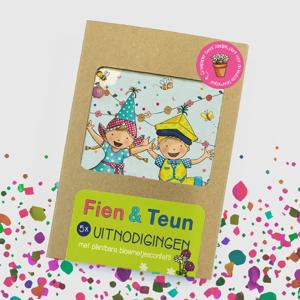 BLOOM your message Fien en Teun Uitnodigingen met bloemzaadjes