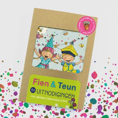 BLOOM your message Fien en Teun Uitnodigingen met bloemzaadjes