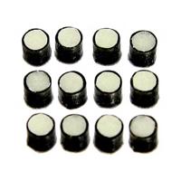 Allparts LT-5497-023 Fingerboard Side Dots 2.3mm Glow in the Dark met Zwarte Ring (12 Stuks)