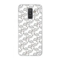 Zwanen: Samsung Galaxy A6 Plus (2018) Transparant Hoesje