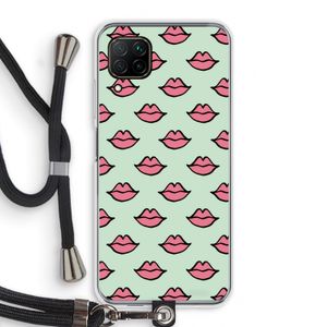 Lipjes: Huawei P40 Lite Transparant Hoesje met koord