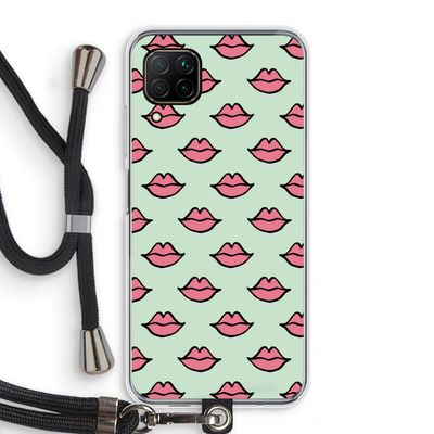Lipjes: Huawei P40 Lite Transparant Hoesje met koord